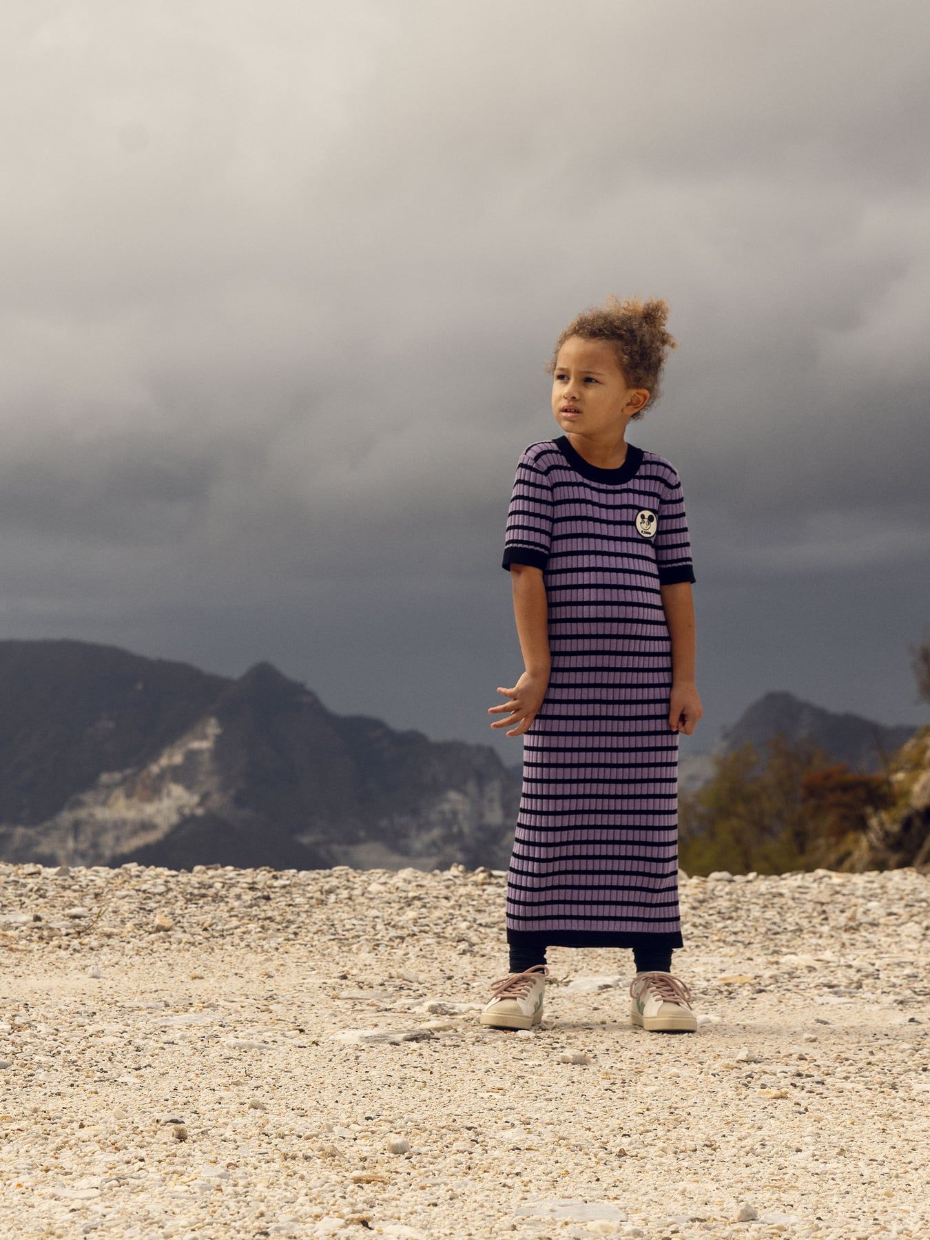 Ritzratz Stripe Dress - Purple